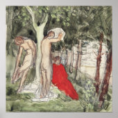 Pierre Puvis de Chavannes Bathers Modernist Poster (Voorkant)