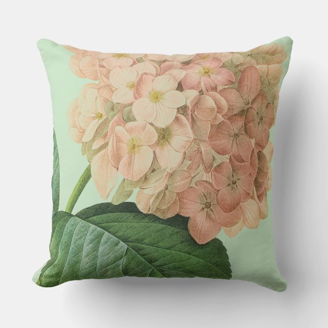 Pierre Redoute Hydrangea Flower Kussen (Voorkant)