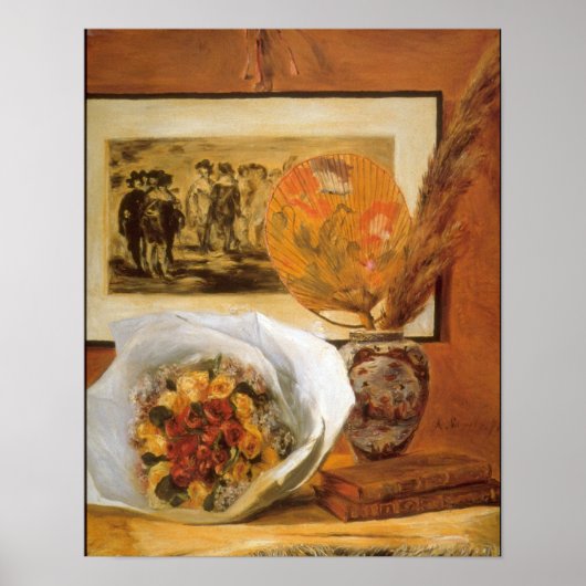 Pierre Renoir - Bouquet Poster (Voorkant)