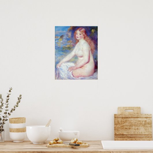 Pierre Renoir - De blond bather Poster (Keuken)