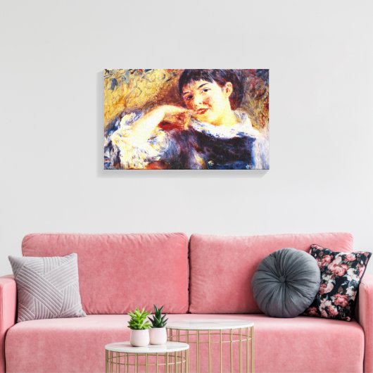 Pierre Renoir - De dromer Canvas Afdruk (Insitu (Woonkamer))