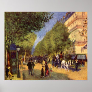 Pierre Renoir - De grote boulevards Poster