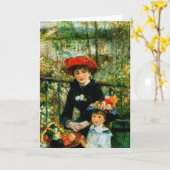 Pierre Renoir heeft twee zusters (op de Terras) Kaart (Gele Bloem)