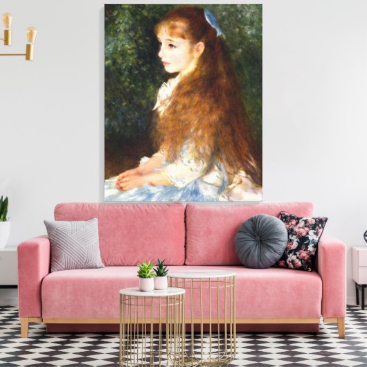 Pierre Renoir - Irene Cahen d Anvers Canvas Afdruk (Insitu (Woonkamer))