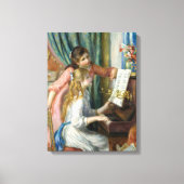 Pierre Renoir - Jonge meisjes in Piano Canvas Afdruk (Voorkant)
