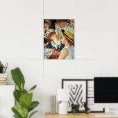 Pierre Renoir - Lunch over details van de bootpart Poster (Thuiskantoor)