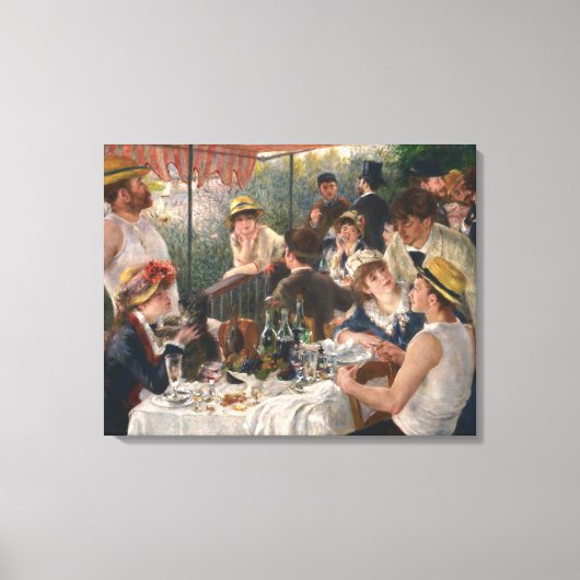 PIERRE RENOIR - Luncheon of the Boating Party 1881 Canvas Afdruk (Voorkant)