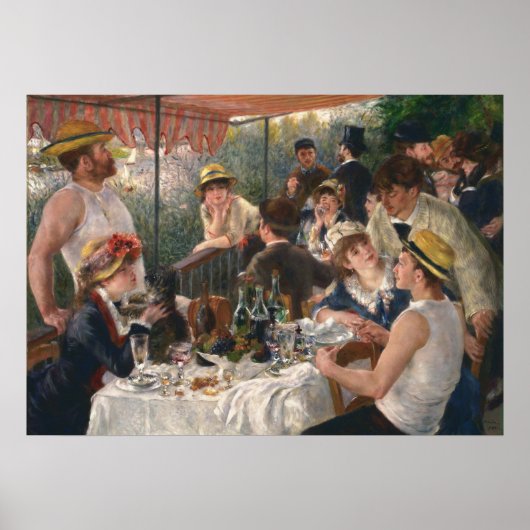 PIERRE RENOIR - Luncheon of the Boating Party 1881 Poster (Voorkant)