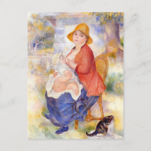 Pierre Renoir - Motherhood Briefkaart