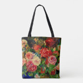 Pierre Renoir schilderij, Rozen, bekende kunstwerk Tote Bag (Achterkant)