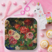 Pierre Renoir schilderij, Rozen, Papieren Bordje (Feest)