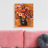 Pierre Renoir - Stilleven met anemonen Canvas Afdruk (Insitu (Woonkamer))