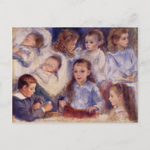 Pierre Renoir - Studies over kinderen van Paul Ber Briefkaart
