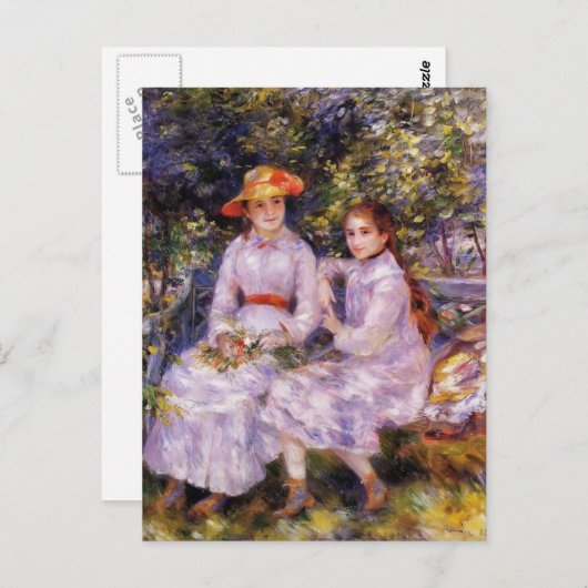 Pierre Renoir - The Daughters of Paul Durand Ruel Briefkaart (Voorkant / Achterkant)