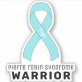 Pierre Robin Syndrome Warrior Vinyl Sticker (Voorkant)