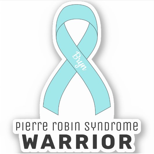 Pierre Robin Syndrome Warrior Vinyl Sticker (Voorkant)