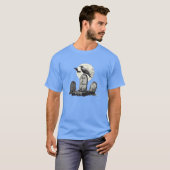 Pierre Tombale en Corbeau, Gothic Design T-shirt (Voorkant volledig)