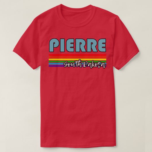 Pierre Zuid Dakota Pride Pierre LGBT Gift LGBTQ T-shirt (Design voorkant)