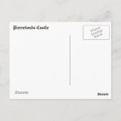 Pierrefonds Castle Briefkaart (Achterkant)