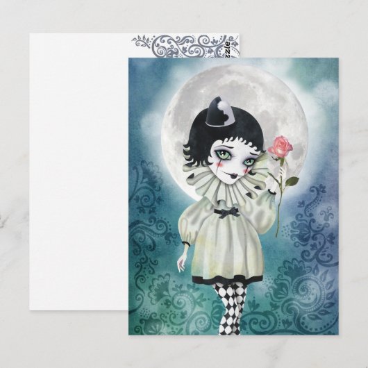 Pierrette onder de Briefkaarten Icy Moon (Voorkant / Achterkant)