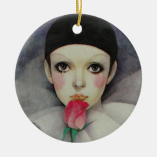 Pierrot 1980 keramisch ornament