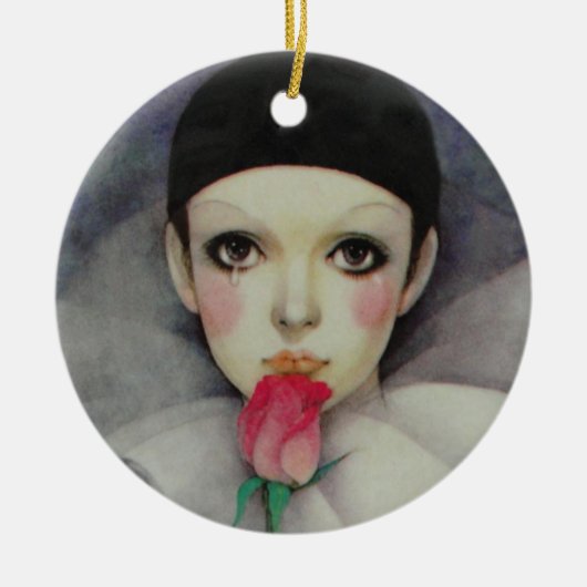 Pierrot 1980 keramisch ornament (Voorkant)