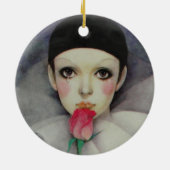Pierrot 1980 keramisch ornament (Achterkant)