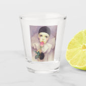 Pierrot 1980 shot glas (Voorkant)