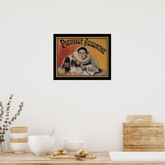 Pierrot-Absinthe Poster (Keuken)
