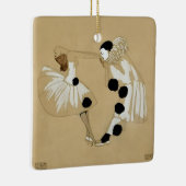 "Pierrot and Columbine" by Leo Rauth Keramisch Ornament (Rechts)