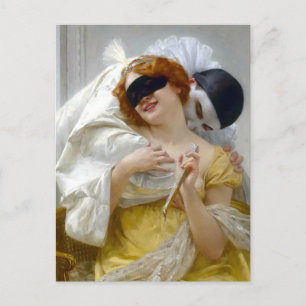 Pierrot and Columbine - Guillaume Seignac Briefkaart