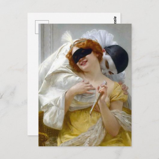 Pierrot and Columbine - Guillaume Seignac Briefkaart (Voorkant / Achterkant)