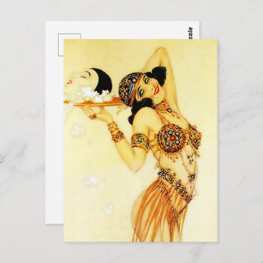 "Pierrot and Salome" by Raphael Kirchner Briefkaart (Voorkant / Achterkant)