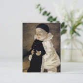 "Pierrot and the Cat" van Theophile Steinlen Briefkaart (Staand voorkant)