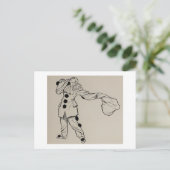 Pierrot-Briefkaart Feestdagenkaart (Staand voorkant)