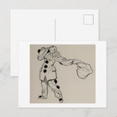 Pierrot-Briefkaart Feestdagenkaart (Voorkant / Achterkant)