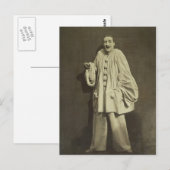 Pierrot Clown Briefkaart (Voorkant / Achterkant)
