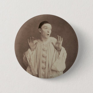 Pierrot Clown Ronde Button 5,7 Cm