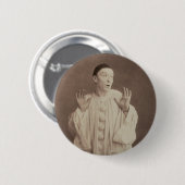 Pierrot Clown Ronde Button 5,7 Cm (Voorkant /achterkant)