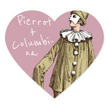 Pierrot + Columbina Love stellen CC1078 Valentijn