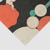 "Pierrot Deflated" Art Deco van Jose Carlos Tissuepapier (Detail)