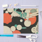 "Pierrot Deflated" Art Deco van Jose Carlos Tissuepapier (Craft)