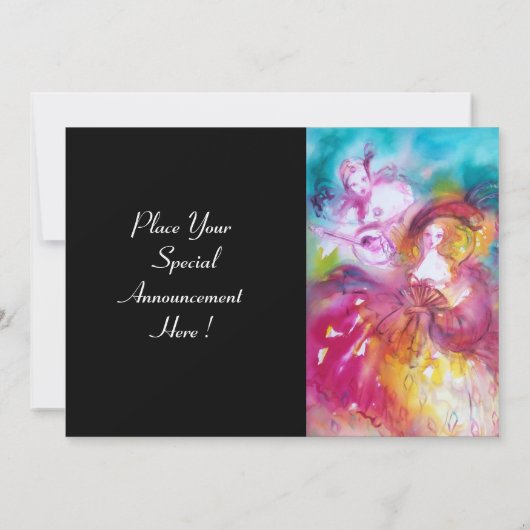 PIERROT EN ARLECCHINA AANKONDIGING (Achterkant)