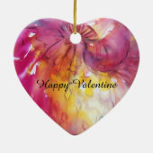 PIERROT EN ARLECCHINA / Hart VAN Valentijn Keramisch Ornament (Achterkant)
