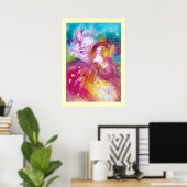 Pierrot en Arlecchina Poster (Thuiskantoor)