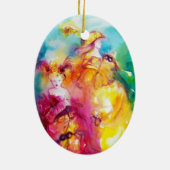 PIERROT EN ARLECCHINA / RONDO IN LAGOON KERAMISCH ORNAMENT (Achterkant)