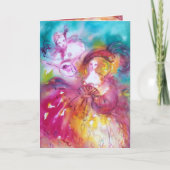 PIERROT EN ARLECCHINA Valentijnsdag Feestdagen Kaart (Voorkant)