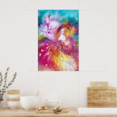 PIERROT EN ARLECCHINA Venetiaans Carnaval, Poster (Keuken)