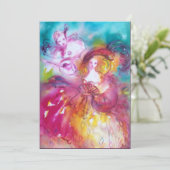 PIERROT EN ARLECCHINA Venetian Carnival, Aankondiging (Staand voorkant)