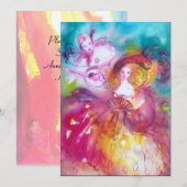 PIERROT EN ARLECCHINA Venetian Carnival, Aankondiging (Voorkant / Achterkant)